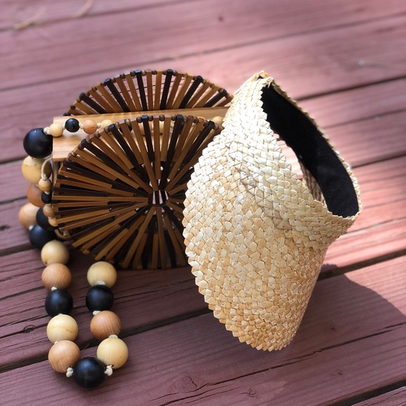 💥BEST SELLER ▪️Visor Hat Straw Sun Hat - Picture 4 of 10